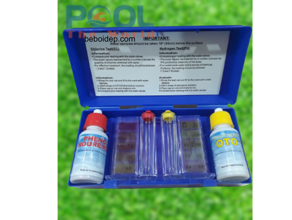 Khắc phục nước xanh đục chỉ 5p nhờ bộ test pH Clo hồ bơi